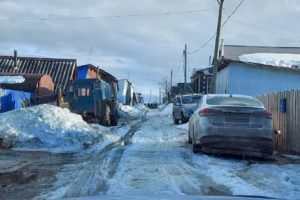 С таянием снега в Добрянке начало подтапливать жилые дома частного сектора