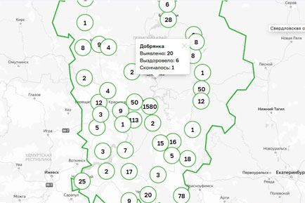 В Добрянском округе – 20 случаев коронавируса