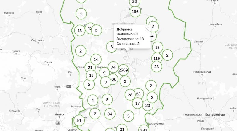 Плюс 6 заражённых коронавирусом в Добрянском округе