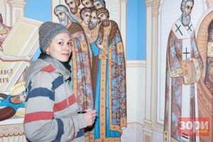 Завершилась роспись восстановленной церкви в Добрянке