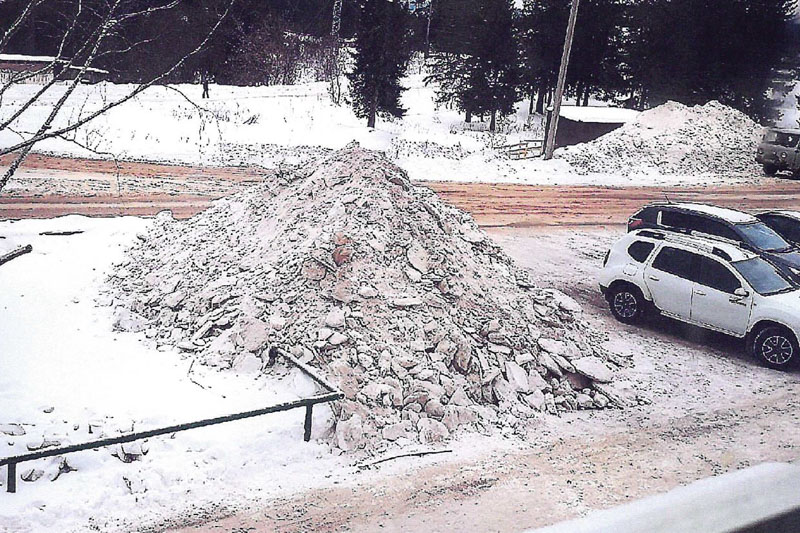 Опасные горы снега