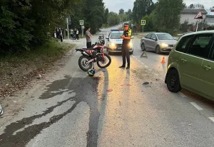 Подростки на питбайке попали в ДТП