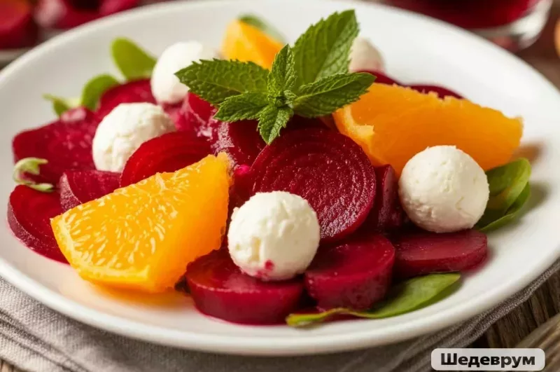 Салат из свёклы с апельсином