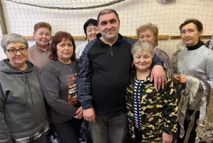 Встретились с бойцом