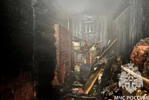 Загорелась баня