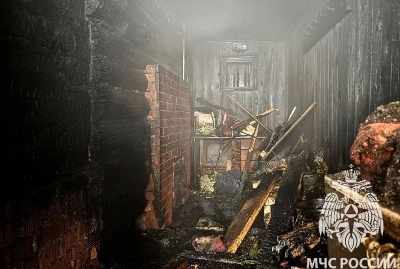 Загорелась баня