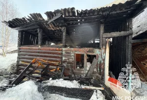 В огне – гараж и баня