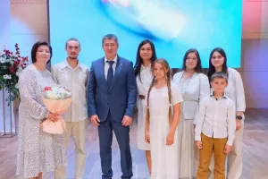 Отметили многодетную семью