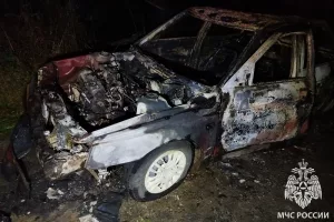 Сгорел автомобиль