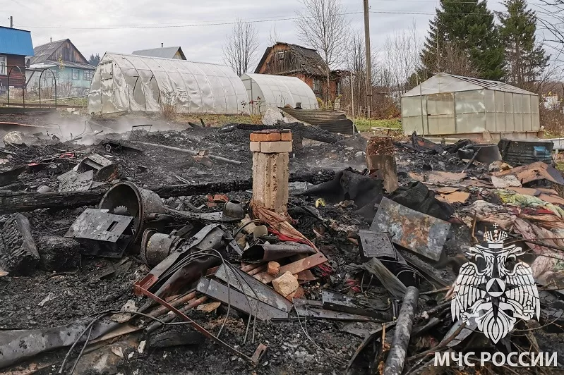 Пожар в СНТ